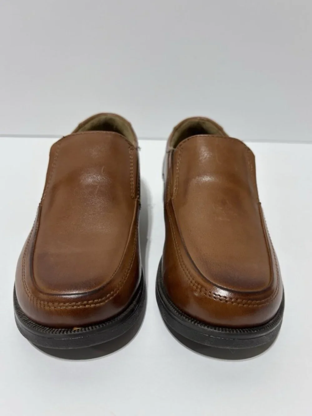 Florsheim Kids’ Midtown MCSP Jr Brown Slip-On Shoes, Boys’ Size 1 M
